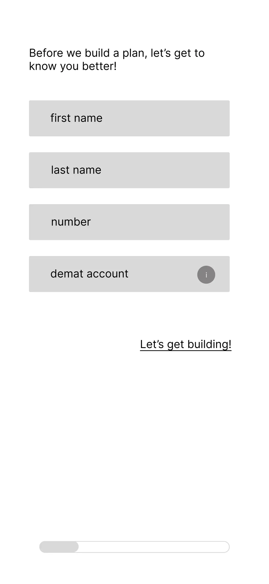 Get-to-know-you form
